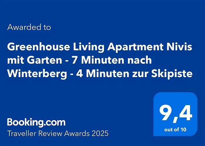Greenhouse Living Apartment Nivis Mit Garten - 4 Minuten Nach Winterberg - Wandern, Mountainbike Fahren - Natur Geniessen